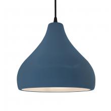 Justice Design Group CER-6565-MDMT-MBLK-BKCD - Large Droplet 1-Light Pendant