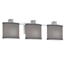 Justice Design Group FAB-8473-30-GRAY-CROM - Ardent 3-Light Bath Bar