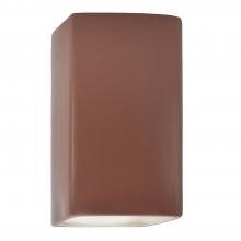 Justice Design Group CER-0950W-CLAY-LED1-1000 - Large LED Rectangle - Closed Top (Outdoor)
