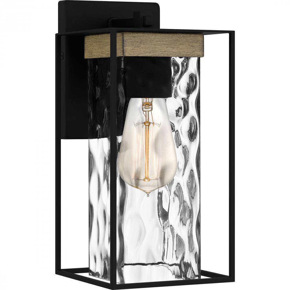 Longwood 1-Light Matte Black Outdoor Wall Lantern
