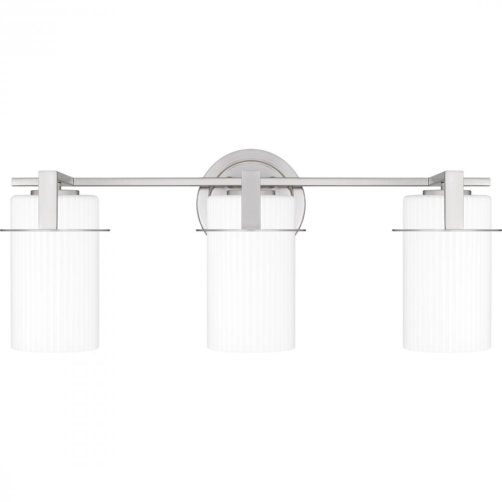 Seymour 3-Light Brushed Nickel Bath Light