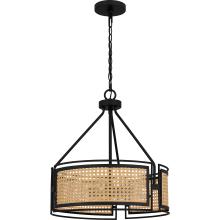 Quoizel PYA2818MBK - Priya 3-Light Matte Black Pendant Light