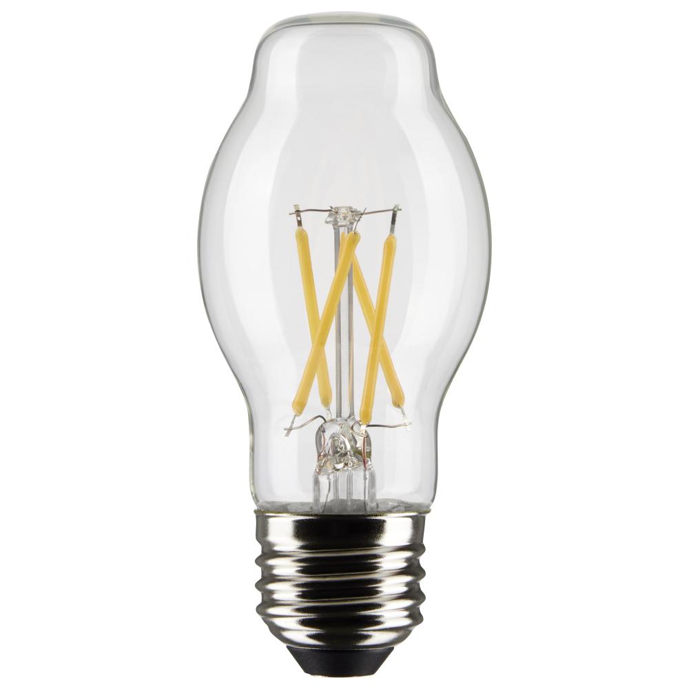 5 Watt BT15 LED Filament; Clear; Medium base; 90 CRI; 2700K; 120 Volt