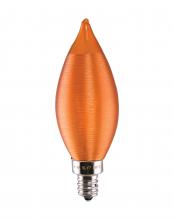 Satco Products Inc. S11303 - 4 Watt CA11 LED Filament; Satin Spun Amber; Candelabra base; 2100K; 120 Volt
