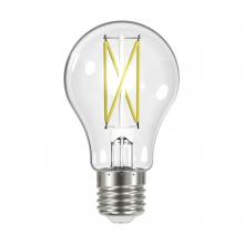 Satco Products Inc. S12417 - 8 Watt A19 LED Filament; Clear; Medium Base; 4000K; 90 CRI; 120 Volt