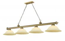 Z-Lite 2306-4RB-GM16 - 4 Light Billiard