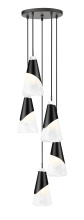 Z-Lite 828P6-5R-MB - 5 Light Chandelier
