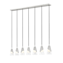 Z-Lite 828P6-7L-BN - 7 Light Linear Chandelier