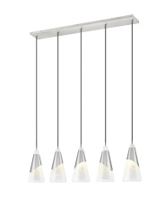 Z-Lite 828P7-5L-BN - 5 Light Linear Chandelier