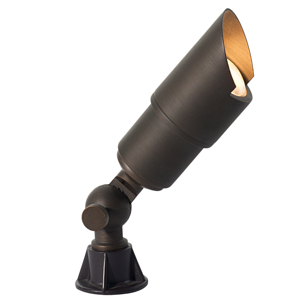 OUTDR,LED SPOT LT,3X2W,BRS/AB