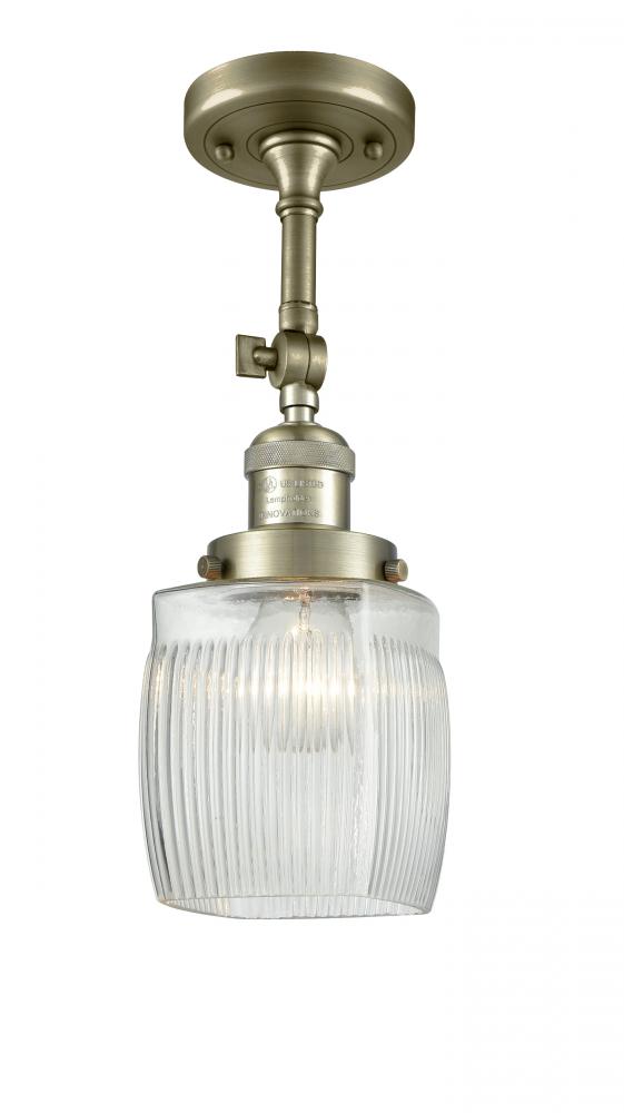 Colton - 1 Light - 6 inch - Antique Brass - Adjustable Semi-Flush Mount