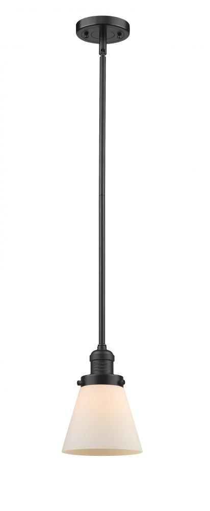 Cone - 1 Light - 6 inch - Oil Rubbed Bronze - Stem Hung - Mini Pendant