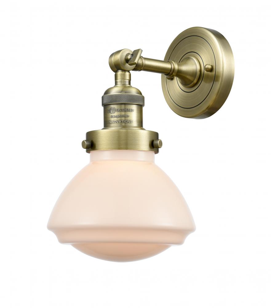 Olean - 1 Light - 7 inch - Antique Brass - Adjustable Sconce