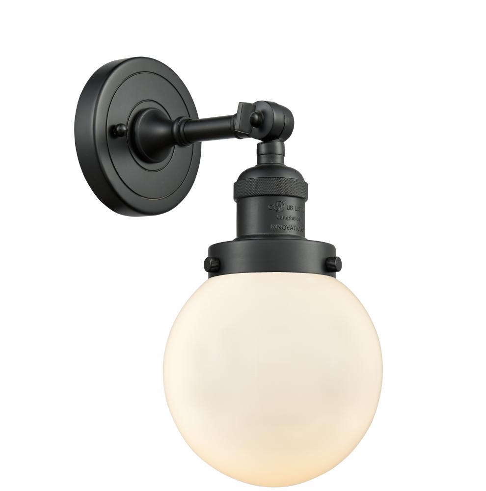Beacon - 1 Light - 6 inch - Matte Black - Adjustable Sconce