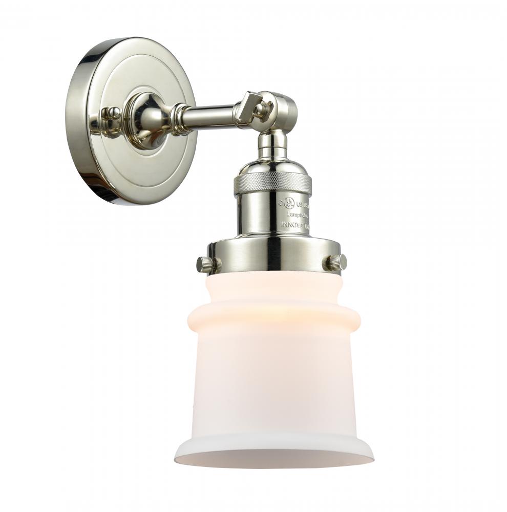 Canton - 1 Light - 5 inch - Polished Nickel - Adjustable Sconce