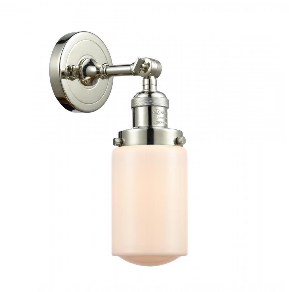 Dover - 1 Light - 5 inch - Polished Nickel - Adjustable Sconce
