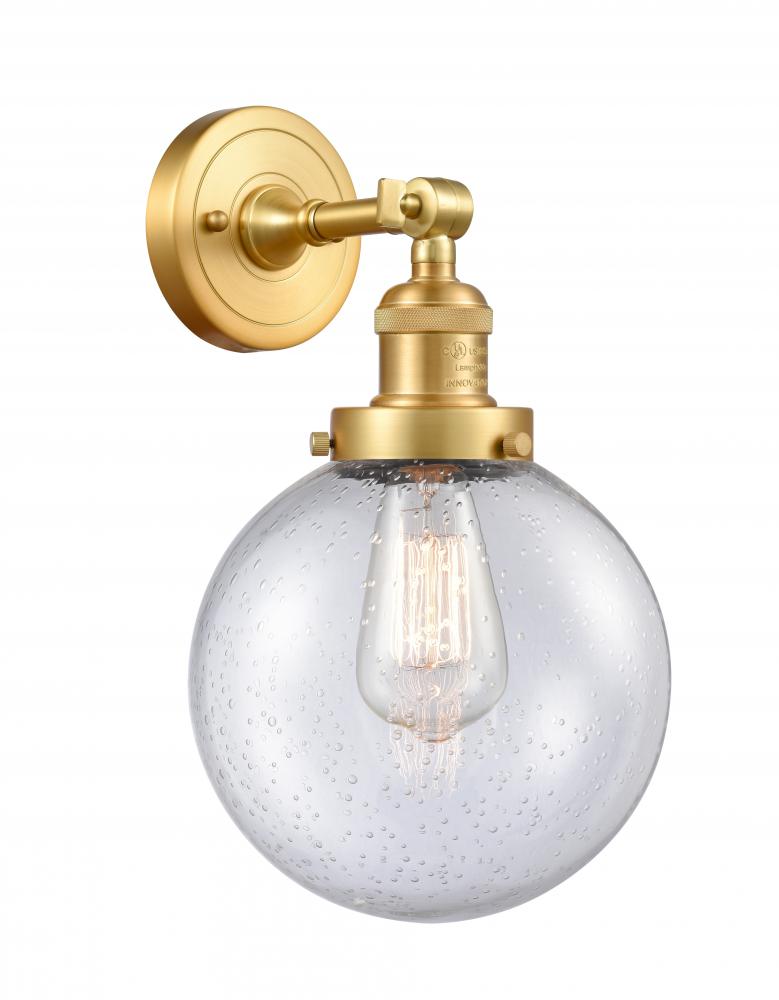 Beacon - 1 Light - 8 inch - Satin Gold - Adjustable Sconce
