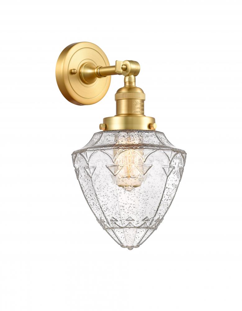 Bullet - 1 Light - 7 inch - Satin Gold - Adjustable Sconce