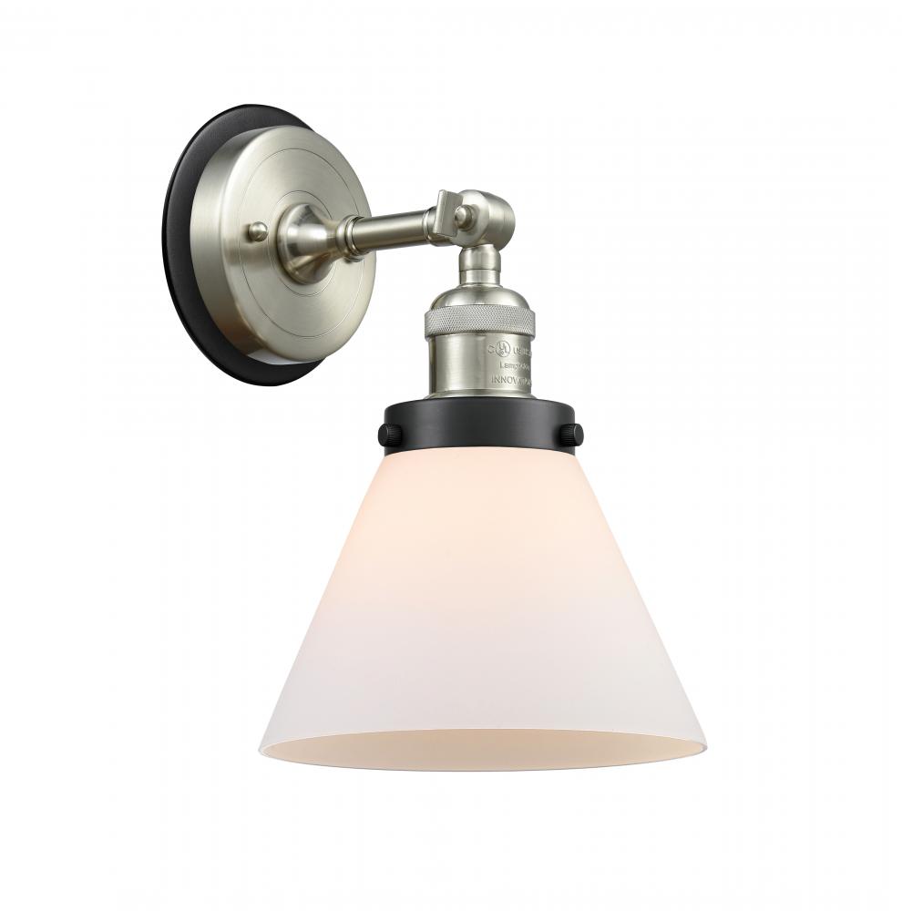 Cone - 1 Light - 8 inch - Polished Chrome - Sconce