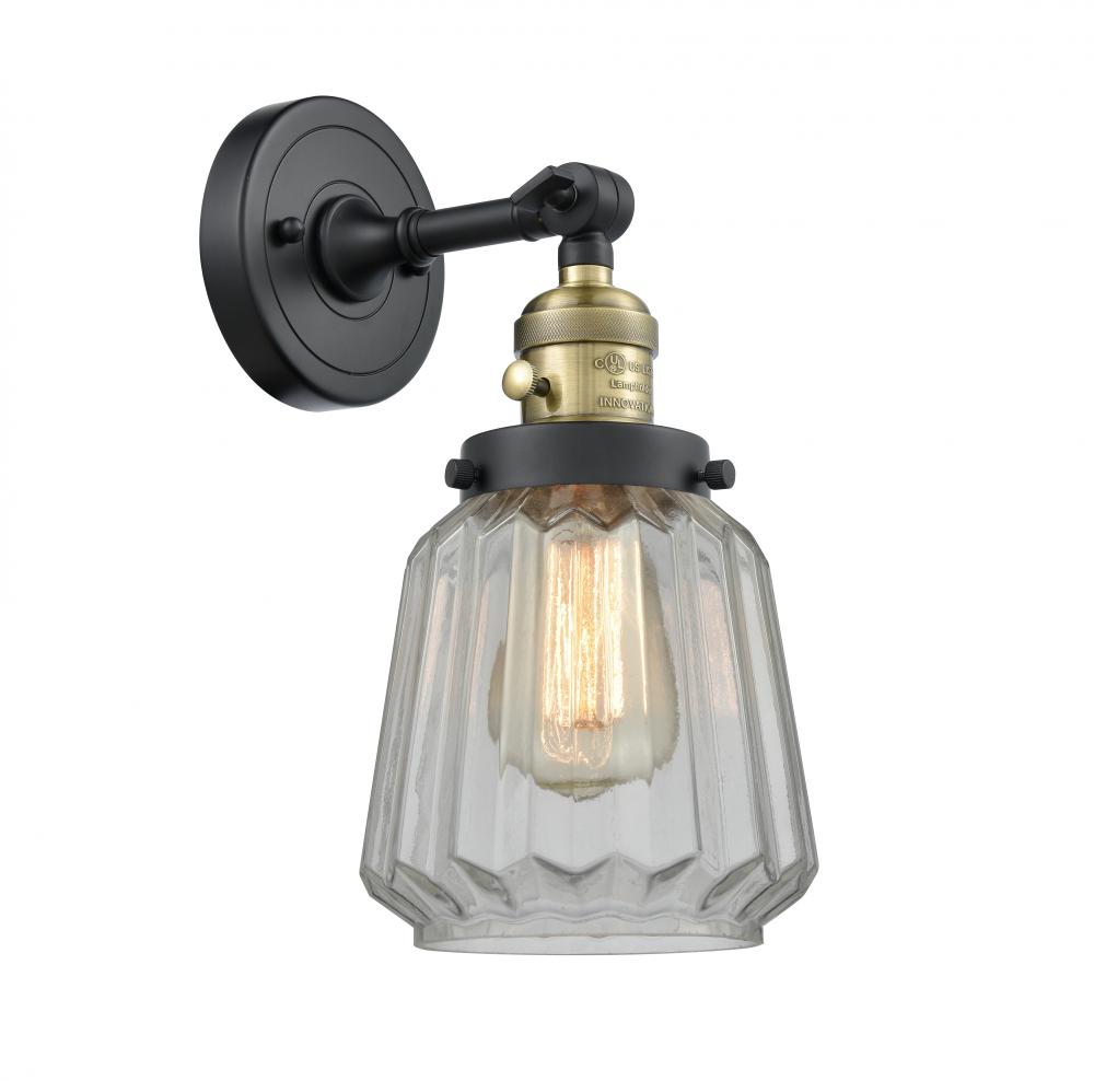 Chatham - 1 Light - 7 inch - Black Antique Brass - Adjustable Sconce
