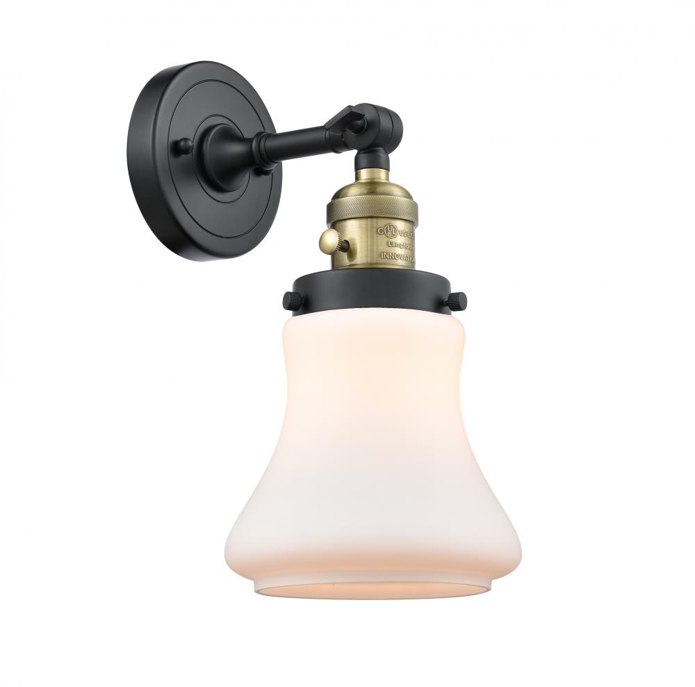 Bellmont - 1 Light - 7 inch - Black Antique Brass - Adjustable Sconce
