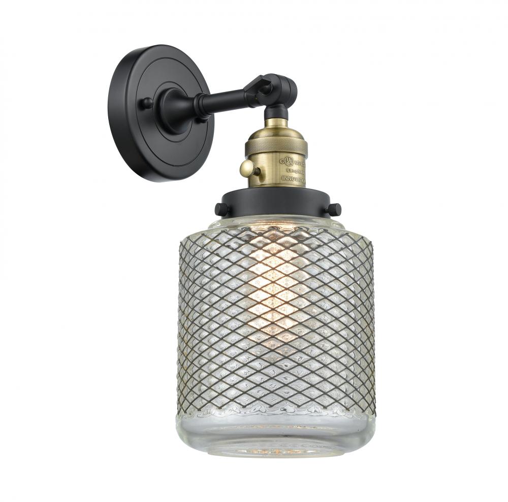 Stanton - 1 Light - 6 inch - Black Antique Brass - Adjustable Sconce
