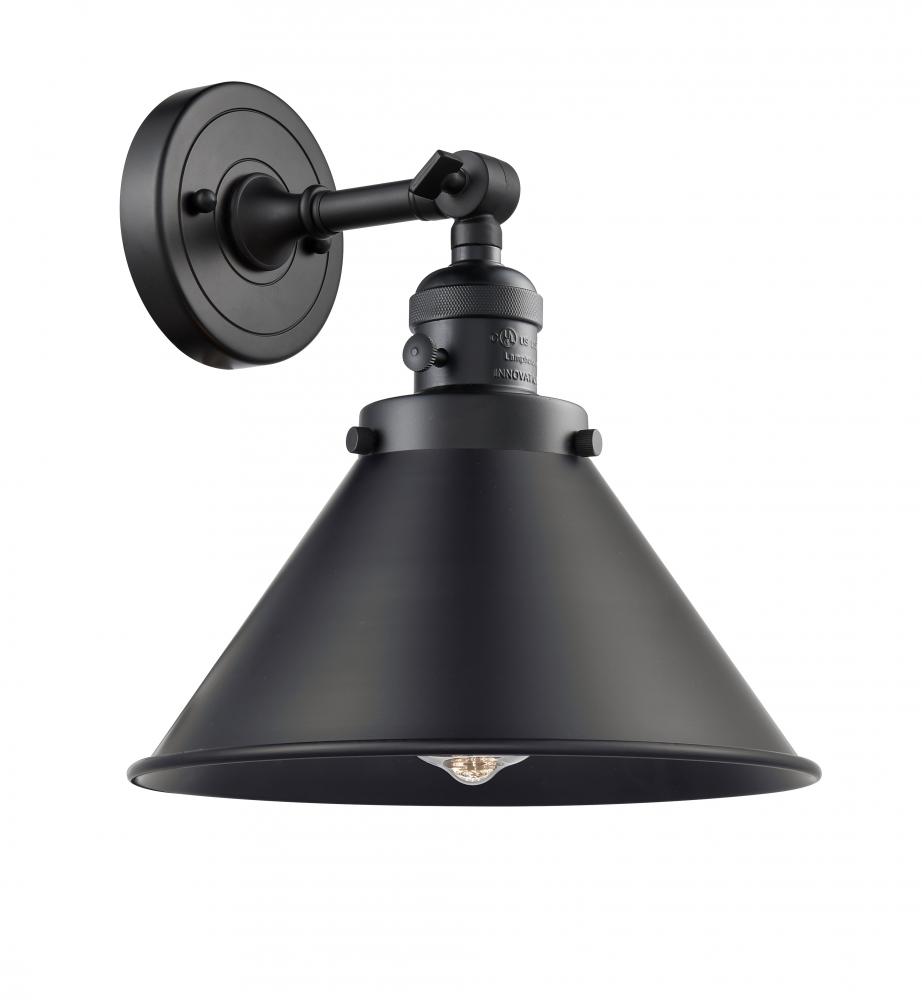 Briarcliff - 1 Light - 10 inch - Matte Black - Adjustable Sconce