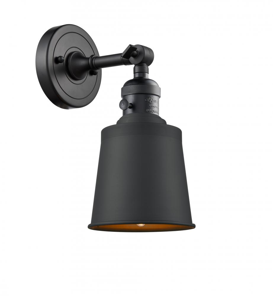 Addison - 1 Light - 5 inch - Matte Black - Adjustable Sconce