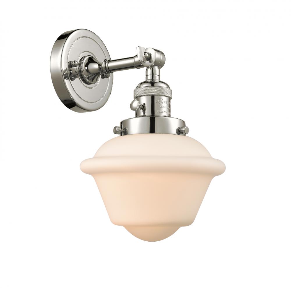 Oxford - 1 Light - 8 inch - Polished Nickel - Adjustable Sconce