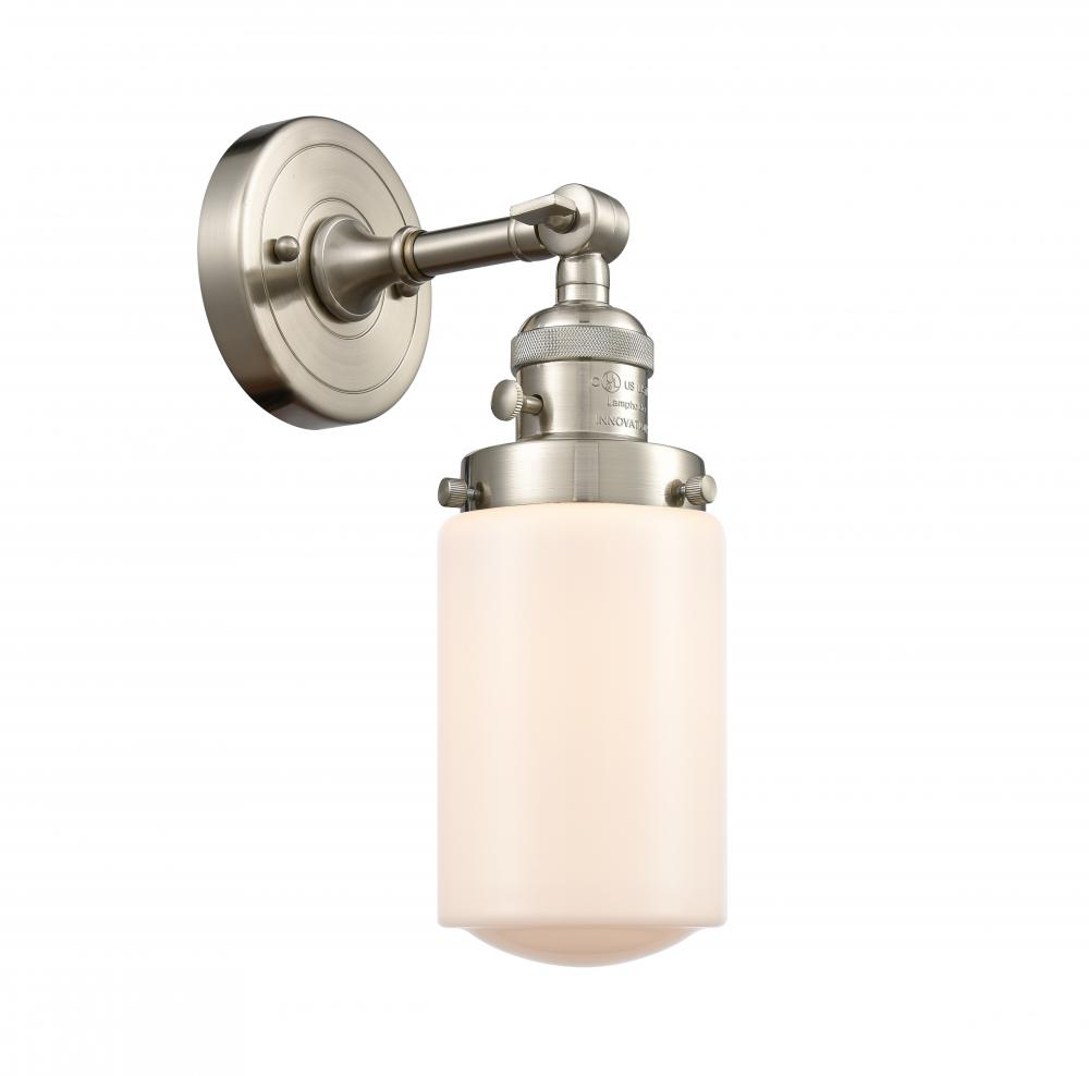 Dover - 1 Light - 5 inch - Brushed Satin Nickel - Adjustable Sconce