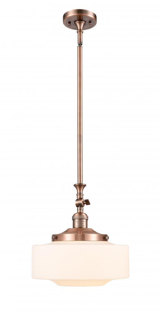 Bridgeton - 1 Light - 12 inch - Antique Copper - Stem Hung - Adjustable Mini Pendant