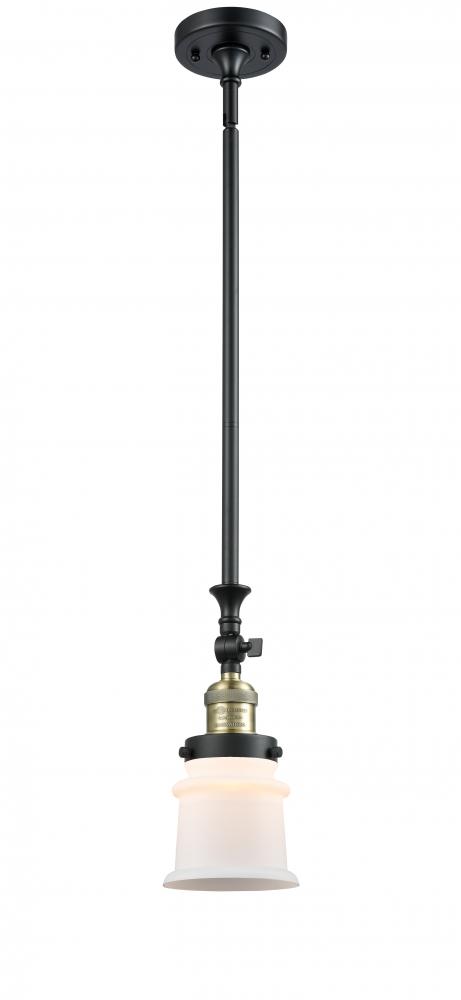 Canton - 1 Light - 5 inch - Black Antique Brass - Stem Hung - Adjustable Mini Pendant
