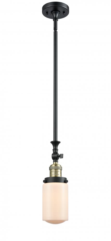 Dover - 1 Light - 5 inch - Black Antique Brass - Stem Hung - Adjustable Mini Pendant