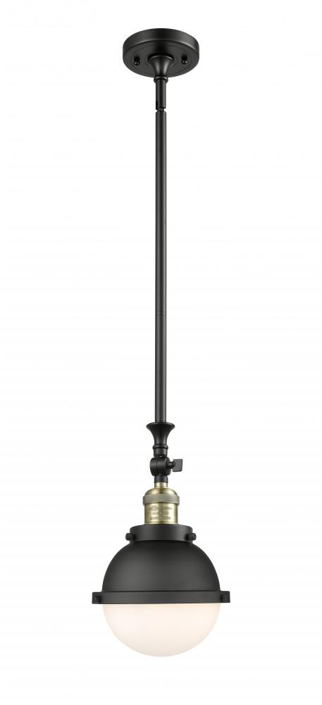 Hampden - 1 Light - 7 inch - Black Antique Brass - Stem Hung - Adjustable Mini Pendant