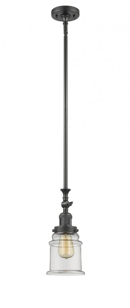 Canton - 1 Light - 6 inch - Oil Rubbed Bronze - Stem Hung - Adjustable Mini Pendant