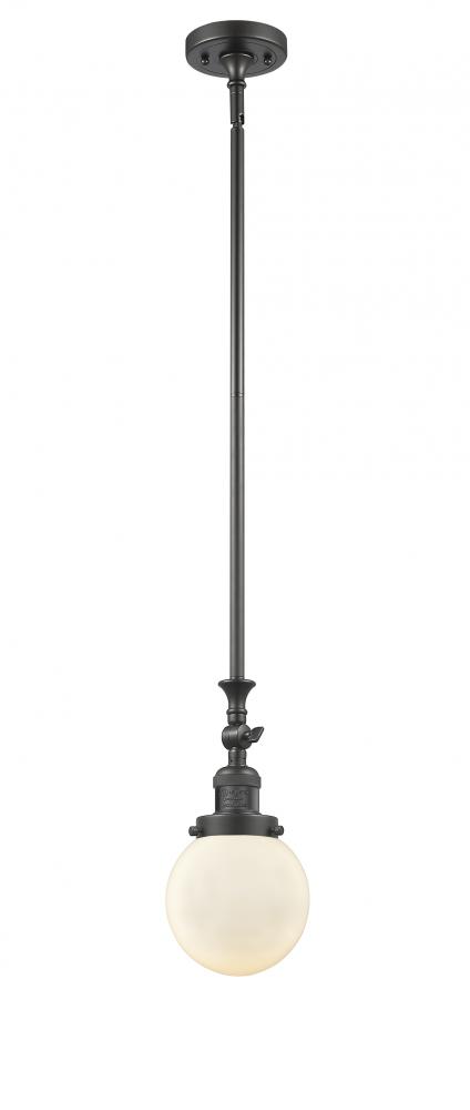 Beacon - 1 Light - 6 inch - Oil Rubbed Bronze - Stem Hung - Adjustable Mini Pendant