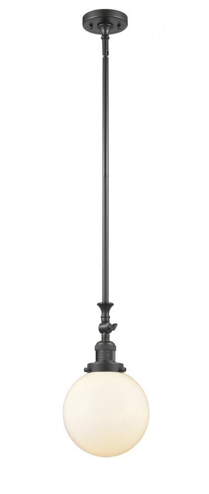 Beacon - 1 Light - 8 inch - Oil Rubbed Bronze - Stem Hung - Adjustable Mini Pendant