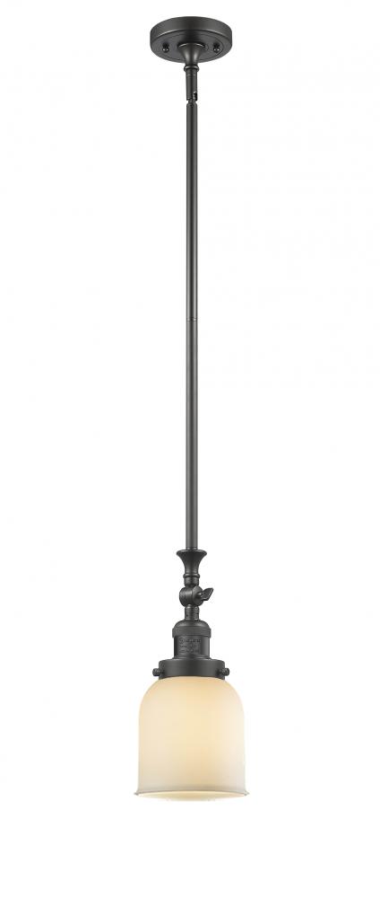 Bell - 1 Light - 5 inch - Oil Rubbed Bronze - Stem Hung - Adjustable Mini Pendant