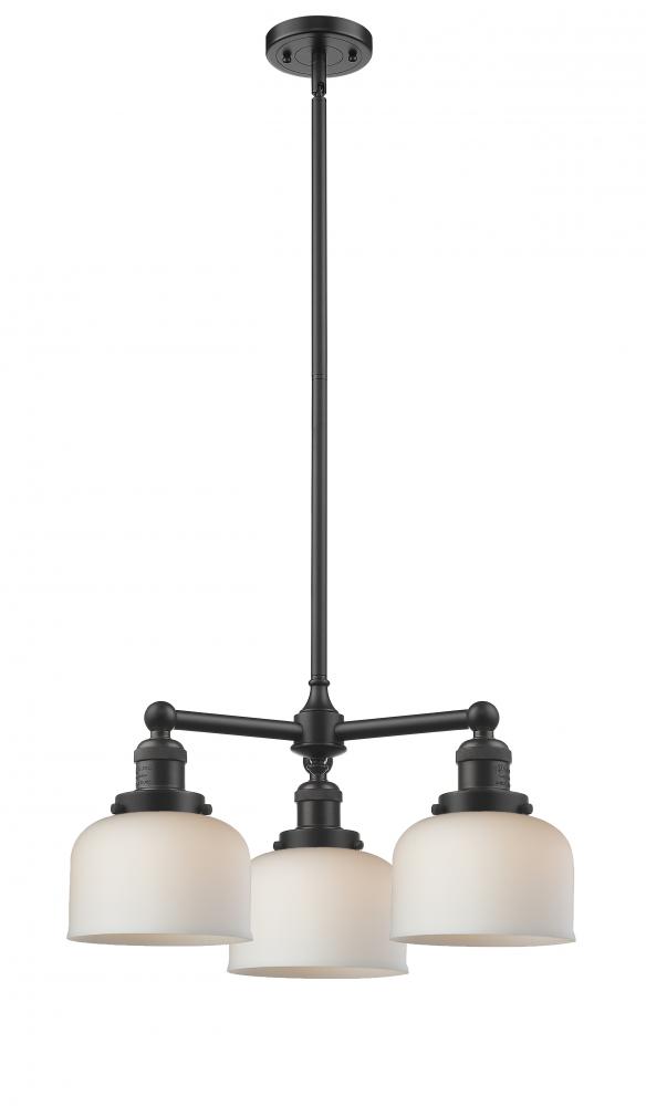 Bell - 3 Light - 22 inch - Oil Rubbed Bronze - Stem Hung - Chandelier