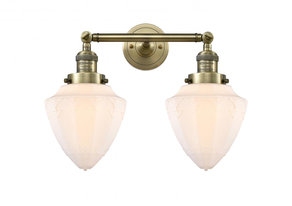 Bullet - 2 Light - 18 inch - Antique Brass - Adjustable Bath Vanity Light