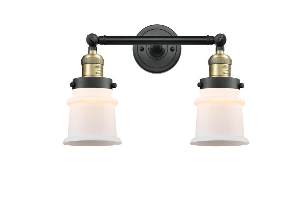 Canton - 2 Light - 17 inch - Black Antique Brass - Adjustable Bath Vanity Light