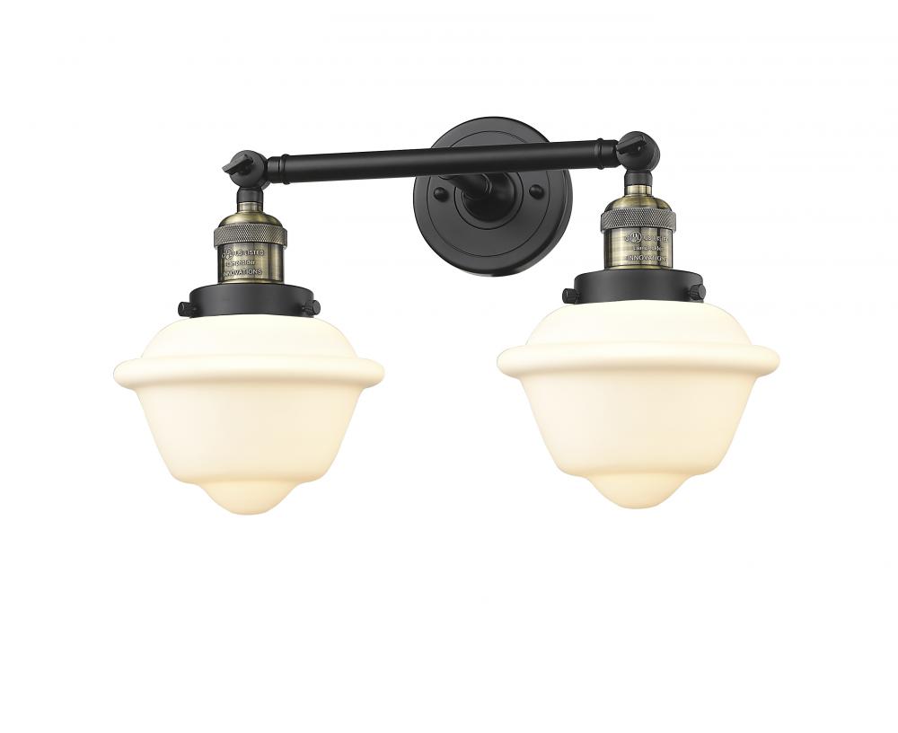 Oxford - 2 Light - 17 inch - Black Antique Brass - Adjustable Bath Vanity Light