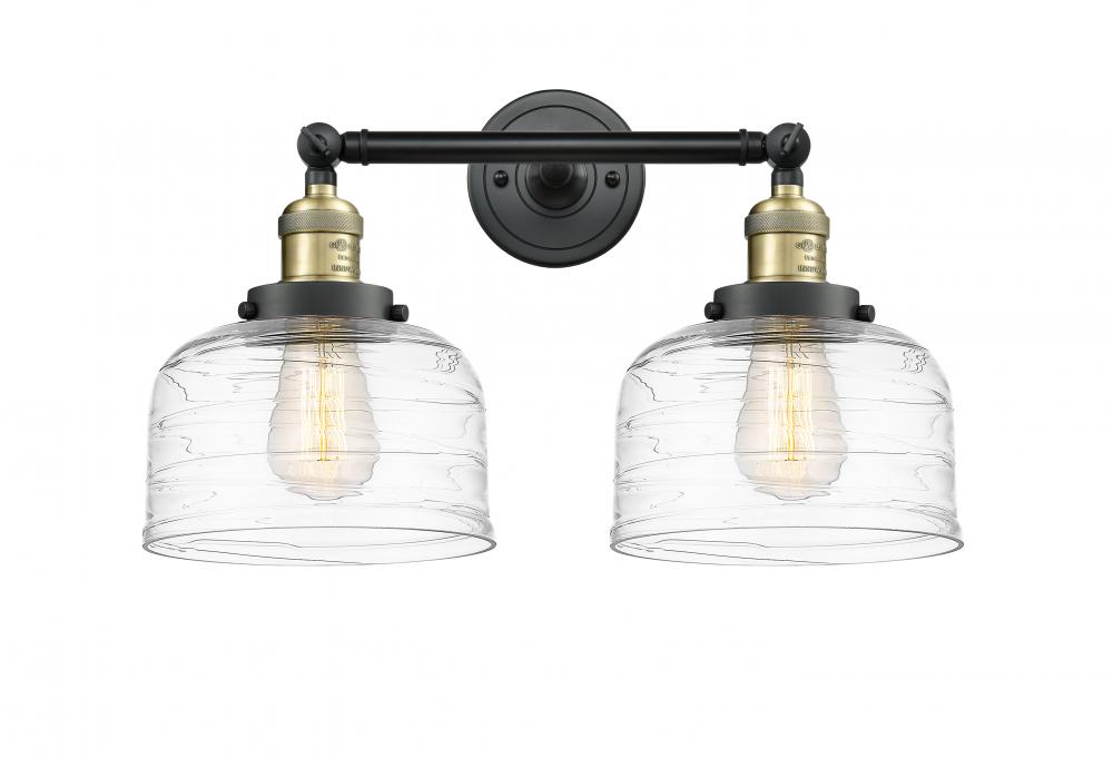 Bell - 2 Light - 19 inch - Black Antique Brass - Adjustable Bath Vanity Light