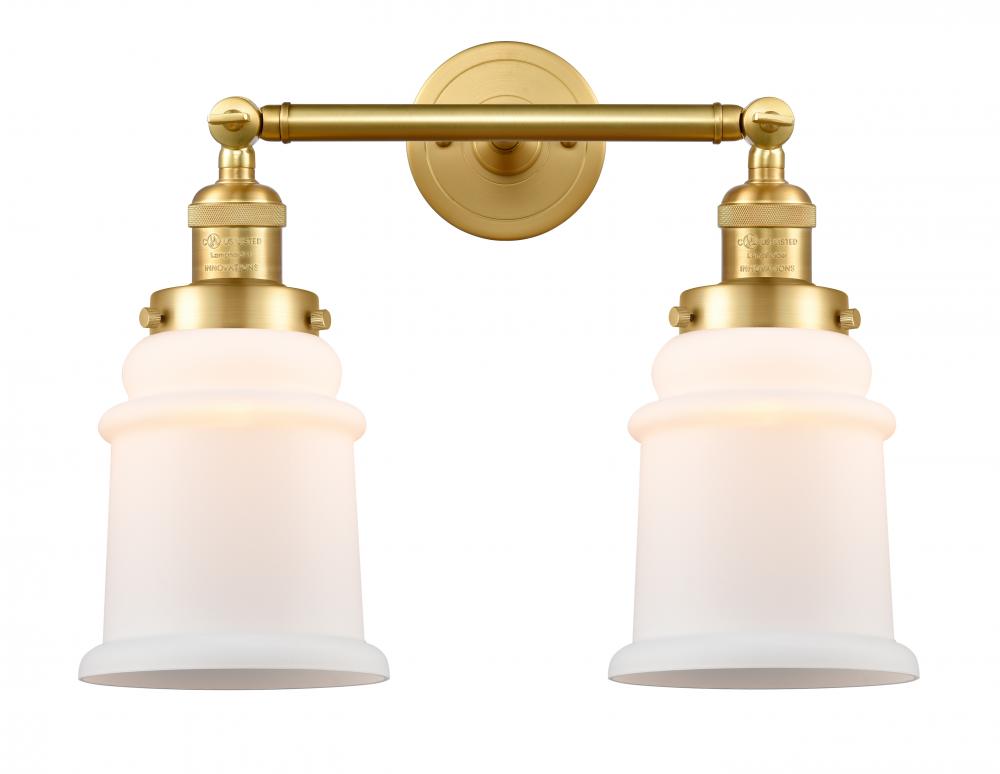Canton - 2 Light - 17 inch - Satin Gold - Adjustable Bath Vanity Light
