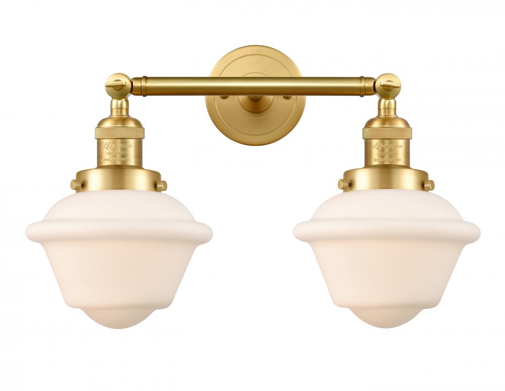 Oxford - 2 Light - 17 inch - Satin Gold - Adjustable Bath Vanity Light