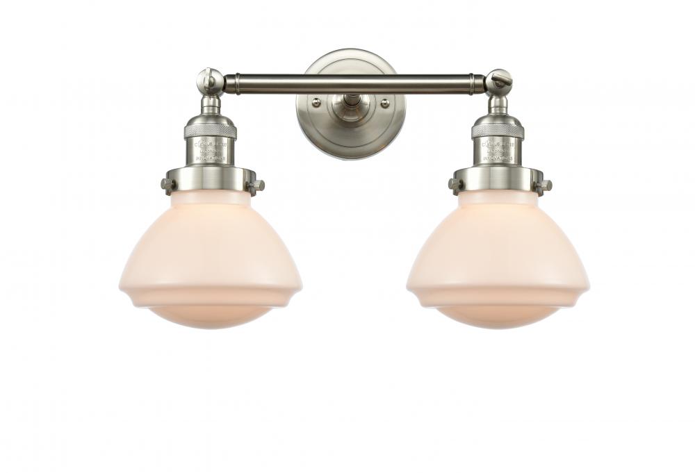 Olean - 2 Light - 17 inch - Brushed Satin Nickel - Adjustable Bath Vanity Light