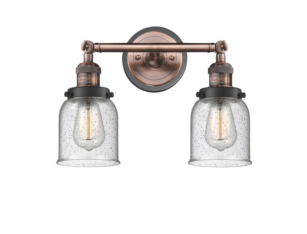 Bell - 2 Light - 16 inch - Antique Copper - Adjustable Bath Vanity Light
