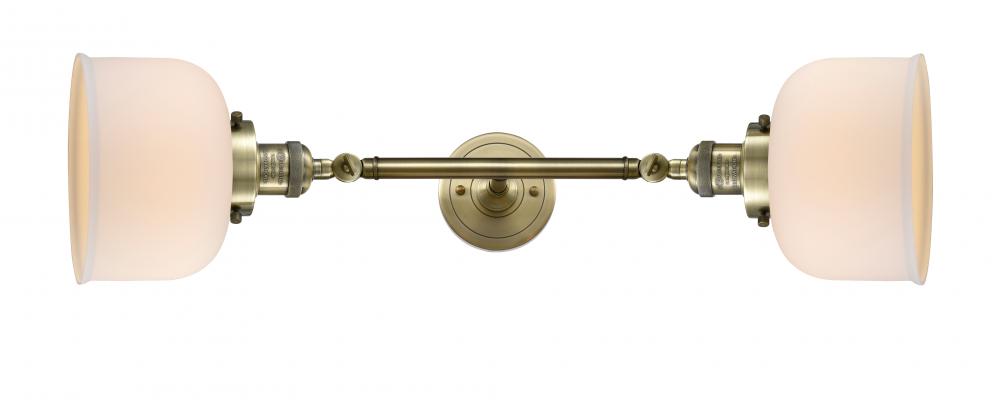Bell - 2 Light - 8 inch - Antique Brass - Adjustable Bath Vanity Light