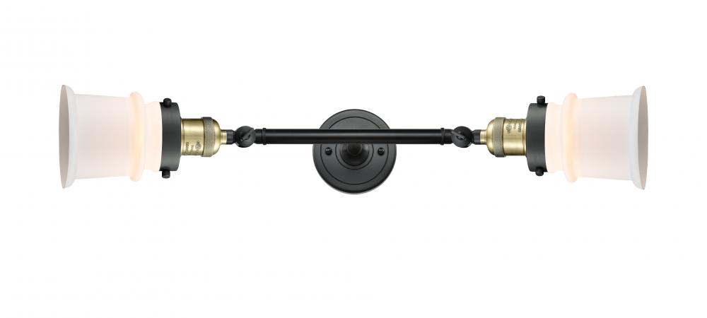 Canton - 2 Light - 6 inch - Black Antique Brass - Adjustable Bath Vanity Light