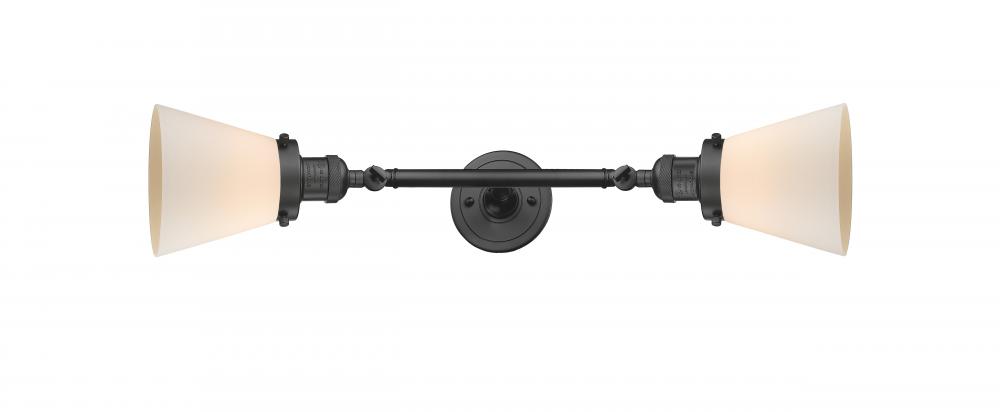 Cone - 2 Light - 6 inch - Oil Rubbed Bronze - Adjustable Bath Vanity Light